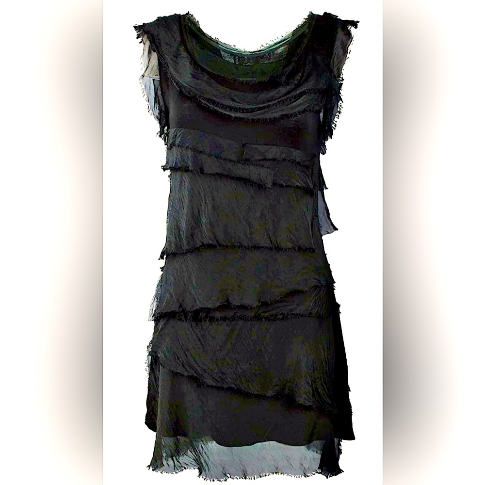 Tempo Paris Silk Tiered Dress